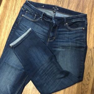 WHBM slim crop jeans